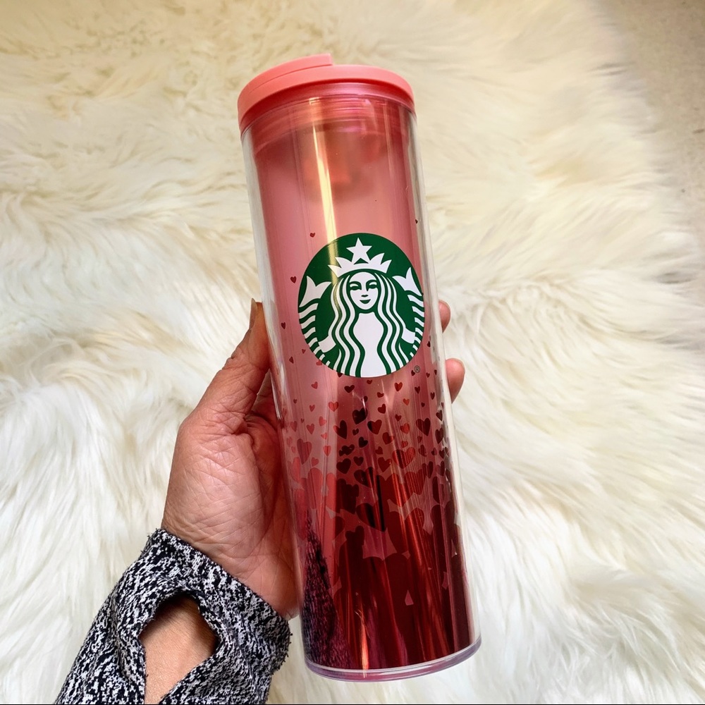 NEW Starbucks Red Heart Tumbler Cup Valentine’s Christmas Holiday Gifts